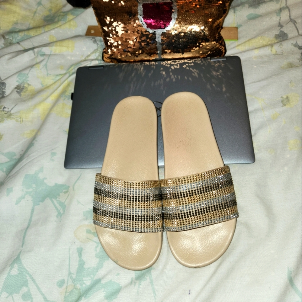 ALDO SPARKLY SLIDES